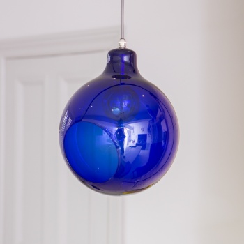 William Pendant Blue Glass Light